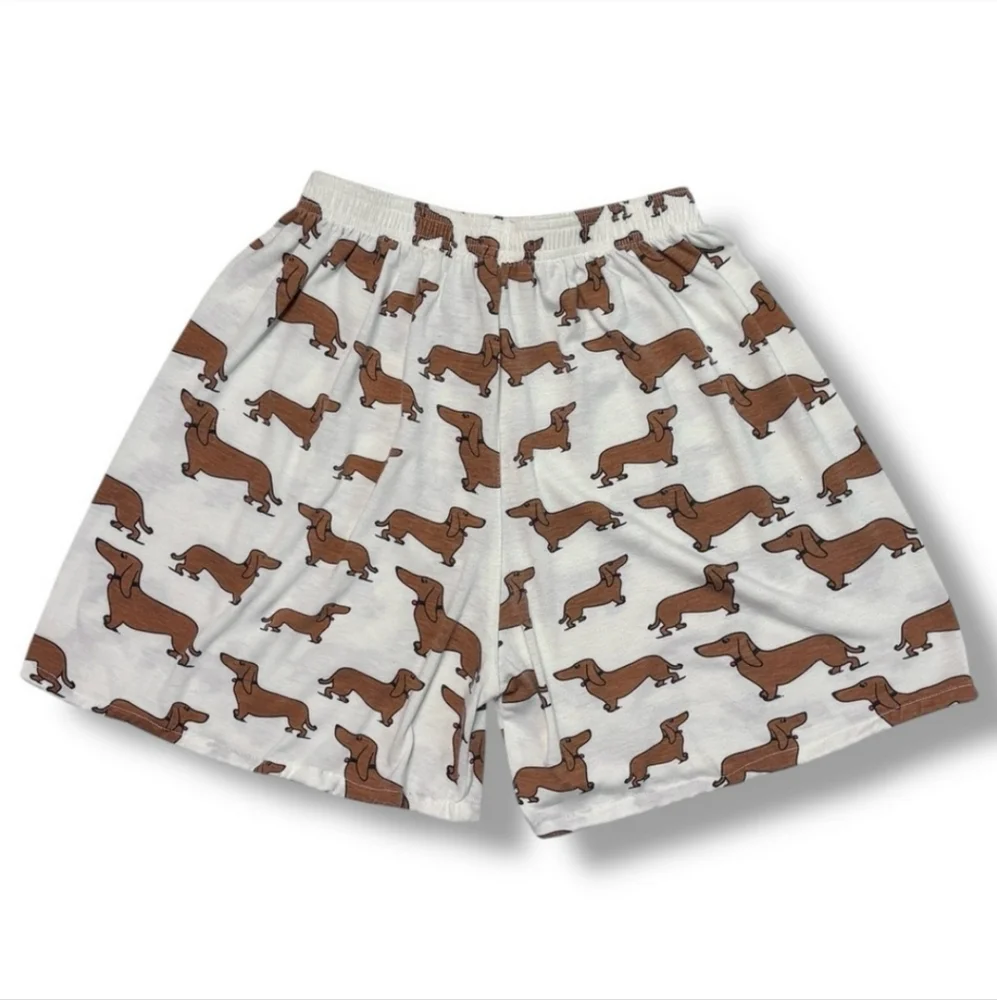 GOTKEYS UNLIMITED Dachshund Print Boxer Shorts VINTAGE